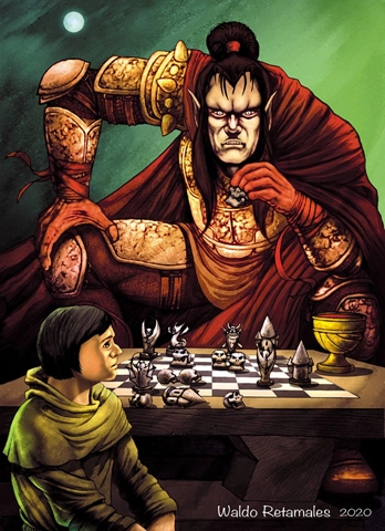 Ilustración de la baraja vampiro clasico